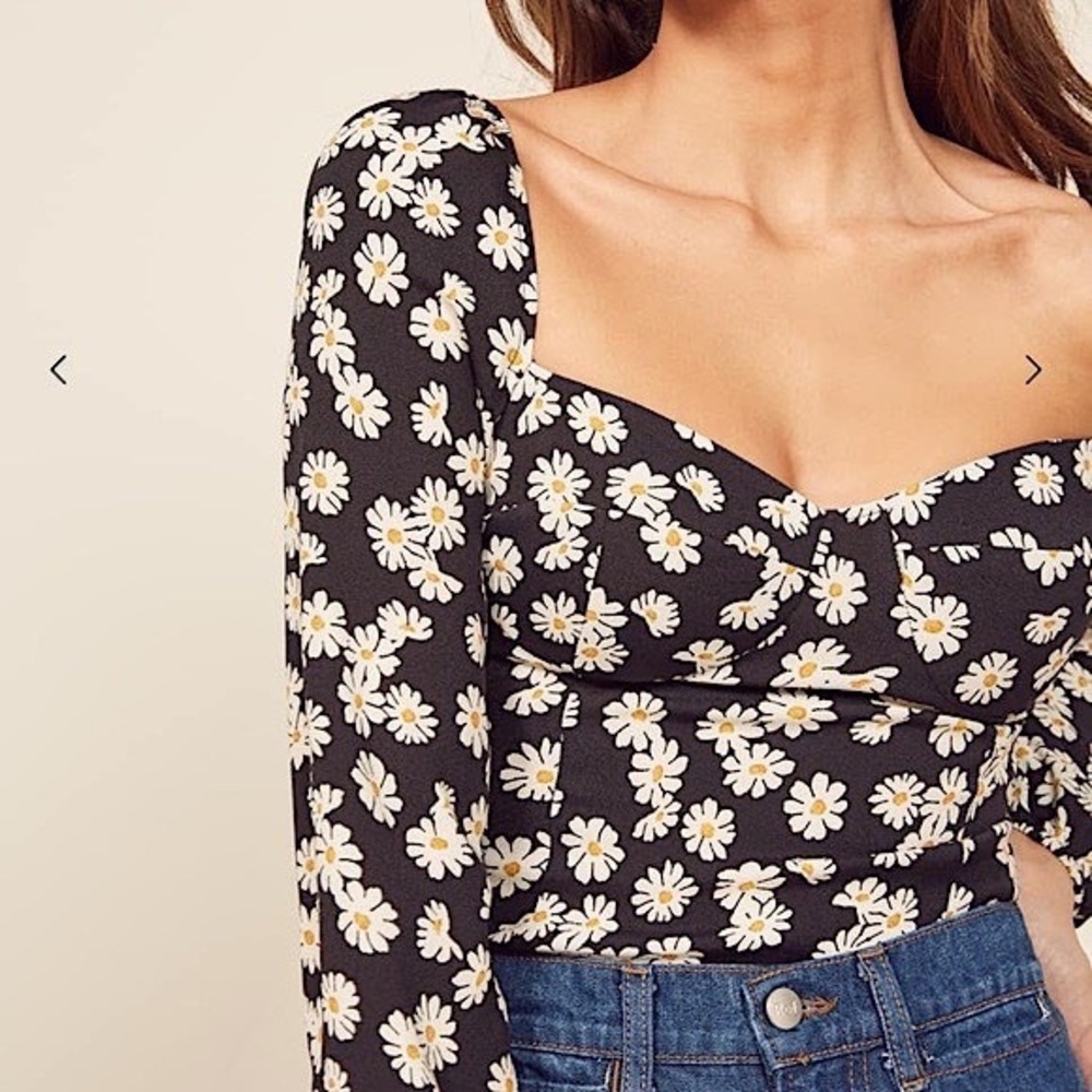 Reformation Reign Top in Daisy Chain